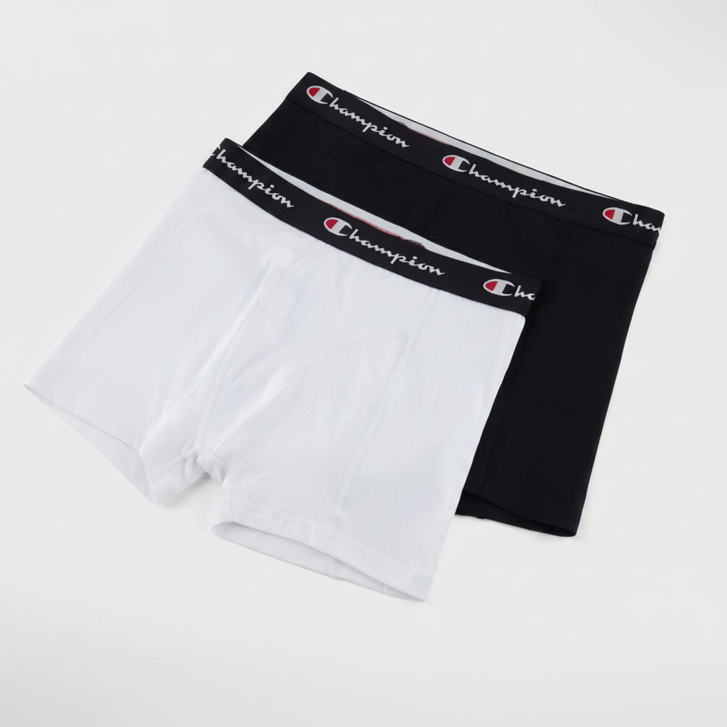 Champion Men's Smooth Seam Boxers 2-Pack White